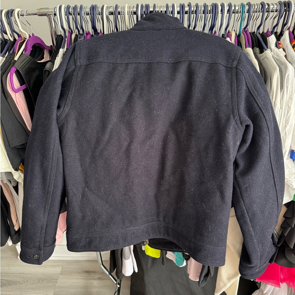 Abercrombie vintage navy wool coat